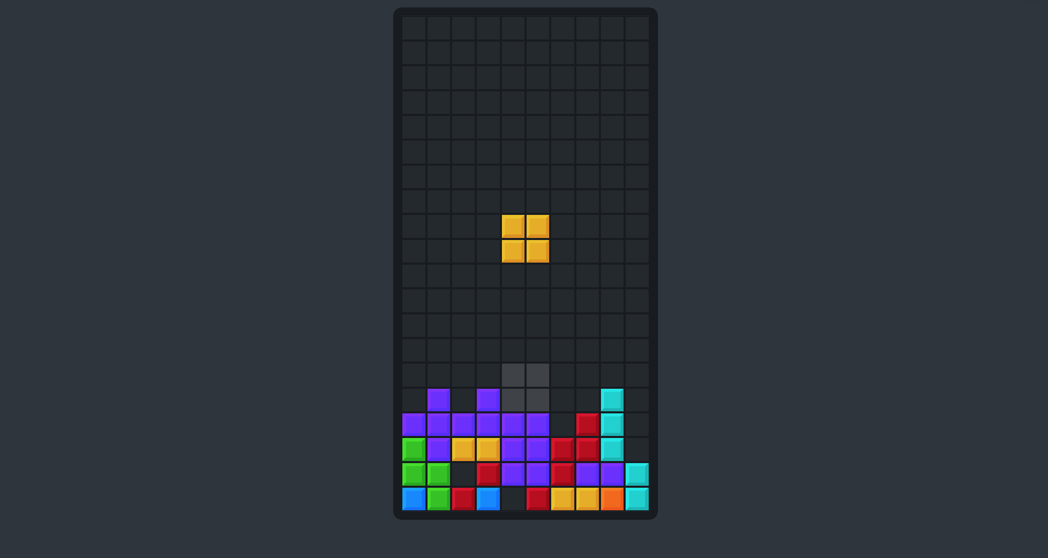 Tetris puzzle game.